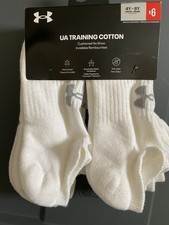 Under Armour White No Show Socks Size 4Y-8Y Boys' Socks price