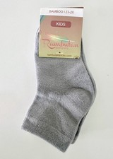 Rambutan Kids Gray Bamboo Seamless School Socks 3 PACK Sz 23-26 (4-8 yrs) Boys' Socks price