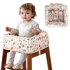 High Chair Cover for Baby Restaurant with Safety Harness Stain and Slip Resis... High Chair Cover price