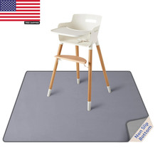 Baby Splat Mat for under High Chair, 50.4 X 50.4 Inch Wipeable Splash Mat, Water High Chair Cover price