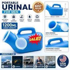 1PCS 1200ML Portable Urinal for Men Spill Proof Urine Bottle Leak Resistant Urinal price