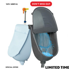 NEW Wall Mounted Waterless Urinal w/ Hinged Cover Indoor Outdoor Bathroom RV Gar Urinal price