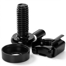50 Pack M6 x 16mm Rack Mount Cage Nuts, Screws & Washers for Server Cabinet, Net Server Accessories price