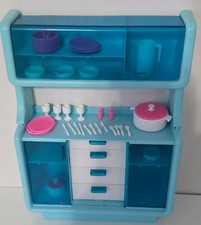 1978 Barbie Dream House Blue Dining Buffet China Server & Accessories COMPLETE Server Accessories price
