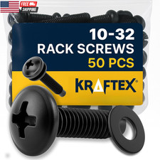 10-32 Rack Screws 50-Pack - Versatile Server Rack Accessories for Network Cabine Server Accessories price