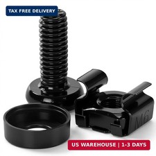 50 Pack M6 x 16mm Rack Mount Cage Nuts, Screws & Washers for Server Cabinet, Net Server Accessories price