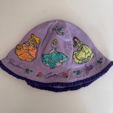 Vintage Disneyland Resorts Disney Princess Baby Hat Embroidered Purple Sun Hat Baby Hat price