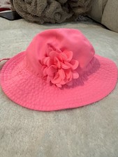 Carter's Baby Girls Pink Flower Sun Hat Bucket Hat (0-9 Months) Baby Hat price
