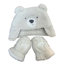 Carter’s Baby Winter Hat And Gloves White Bear Unisex 6-9 Months Baby Hat price