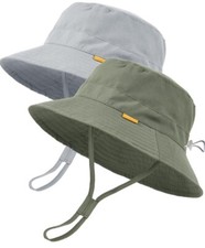 FURTALK 2 Pack Baby Sun Hat Toddler Unisex Bucket Hat for Kids 6 - 24 Months Baby Hat price