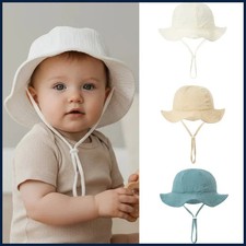 3-18 Months Baby Bucket Hat Kids Outdoor Sun Protection Caps Boys Girl Baby Hat price