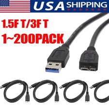 Micro USB 3.0 Cable High Speed Data SYNC For HDD External Hard Drive LOT Disk Cable price