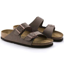 Birkenstock Arizona Mocha Birkibuc Leather Unisex Sandals Size EU 37-45 Unisex Sandals price