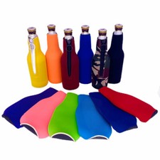 Blank Neoprene Beer Bottle Coolie: Choose Color and Quantity Bottle Coolers price