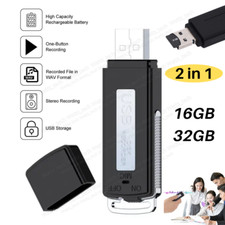 16GB/32GB Mini Voice Activated Digital Sound Audio Recorder USB Disk Flash Drive Voice Recorders price