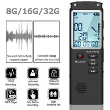 Voice Activated Mini Digital Sound Audio Recorder Dictaphone MP3 Player 8/16/32G Voice Recorders price