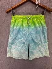 Cat & Jack Swim Trunks Boys Large 10/12 Ombre Vaporwave Surfer Summer Beachwear Boys' Beachwear price