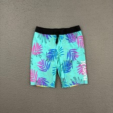 Hurley Swim Trunks Boys Size 10-12 Multicolor Floral Drawstring Beach Summer Boys' Beachwear price