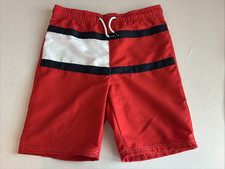 Tommy Hilfiger Boys Swim Shorts Trunks Red Colorblock XL 18/20 UPF50 NWT Boys' Beachwear price
