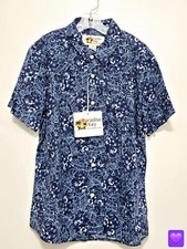 NWT Boys Sz 14 Paradise Key Resort Wear Tropical Shirt Navy Floral Beachwear Boys' Beachwear price