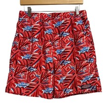 Vineyard Vines Swim Trunks Boys XL 18 Red Shark Tropical Print Board Shorts Mesh Boys' Beachwear price