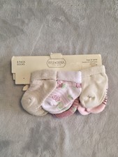 🧦 Kyle & Deena Baby Girls Socks 12-24M 6 Pairs Pastel Floral New Baby Socks price