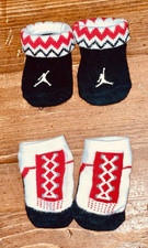 Jordan Newborn Ankle/Low Cut Socks 2 Pairs Jumpman Logo Black White Red Baby Socks price