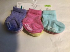 RO + ME  6 Pairs Baby Girl Ankle Socks 0-6 Months Multipack Assorted Colors Baby Socks price