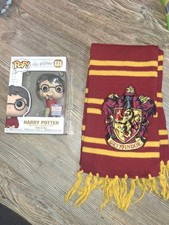 Harry Potter Gryffindor Red Yellow Striped Knit Fringe Rectangle Scarf Women Women's Scarf price