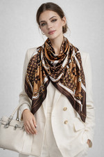 Luxury  Neck Women Scarf Accessories 90cm Square (USA SELLERFAST SHIPPING ) Women's Scarf price