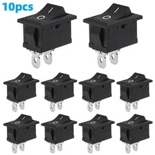 10Pcs Snap-In Rocker Switch ON/OFF 2 Pin SPST 125V 250V Car Boat Switches price