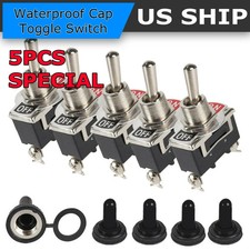 5X Toggle SWITCH ON/OFF Heavy Duty 15A 250V SPST 2 Terminal Car Boat* Waterproof Switches price
