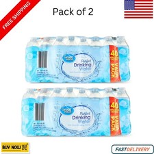 [2-Pack Bundle] Great Value Purified Drinking Water | 40 Bottles Per Pack 16.9 Water Purifier price