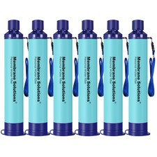 6pcs Water Filter Straw Portable Filtration Purifiers Personal Emergency Use Water Purifier price