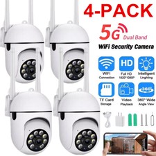1-4Pack Wireless 5G WiFi Security Camera System Smart Outdoor Night Vision 1080P Security System Sets price