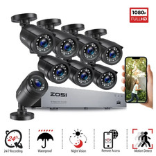 ZOSI 8CH 5MP Lite DVR 1080P Outdoor CCTV Security Camera System Kit Night Vision Security System Sets price