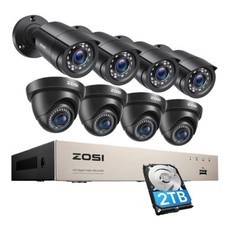 ZOSI 5mp Lite 8CH DVR 1080p AI Security Camera System Outdoor H.265+ CCTV Kit Security System Sets price