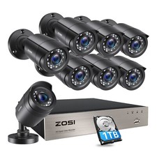 ZOSI H.265 8CH 5MP Lite DVR 1080P HD CCTV Security Camera System IR Night Vision Security System Sets price