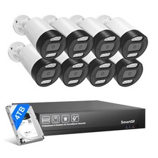 POE Security Camera System, 8pcs 5MP Indoor Outdoor PoE Cameras 8CH NVR with 4TB Security System Sets price