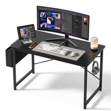 edx 44" Home Office Desk for Small Spaces, Computer Desk with Storage Bag & Hook Office Desk price