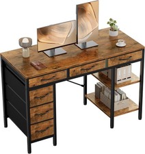 47-55" Computer Desk with 6 Drawers Home Office Gaming Desk with Storage Shelves Office Desk price