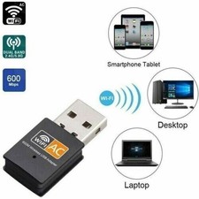Mini Dual Band USB WiFi Wireless Adapter/Receiver 600Mbps Network Card 802.11 AC Wireless Adapter price