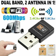 Wireless Lan USB PC WiFi Adapter Network 802.11AC 600Mbps Dual Band 2.4G / 5G #M Wireless Adapter price