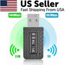 1300Mbps USB3.0 Wireless WiFi Adapter Dongle Dual Band 5G/2.4G Desktop Laptop PC Wireless Adapter price