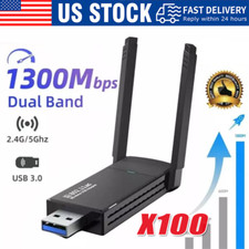 USB 3.0 Wireless WIFI Adapter 1300Mbps Long Range Dongle Dual Band Network lot Wireless Adapter price