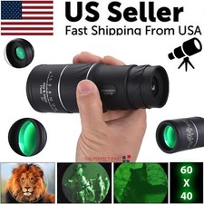 40X60 Monocular Binoculars With Night Vision BAK4 Prism High Power Waterproof Binoculars price