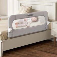Folding Bed Rail f/ Crib,Safety Bed Rail Bed Guard Rail w/ Anchor 43 x 23.6 grey Baby Bed Rail price