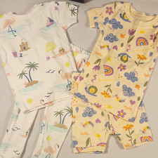 Old Navy & Carter's X4 2-Piece Snug Fit Cotton Pajama Set 18-24M Short Sleeve Baby Tights price