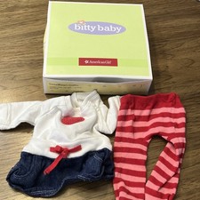 American Girl Doll 2011 Bitty Baby Retired Sweetheart Outfit No Shoes Baby Tights price