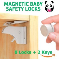 Magnetic Baby Proof Child Safety Cabinet Locks for Drawers Cupboards Set of 8 Baby Safety Set price